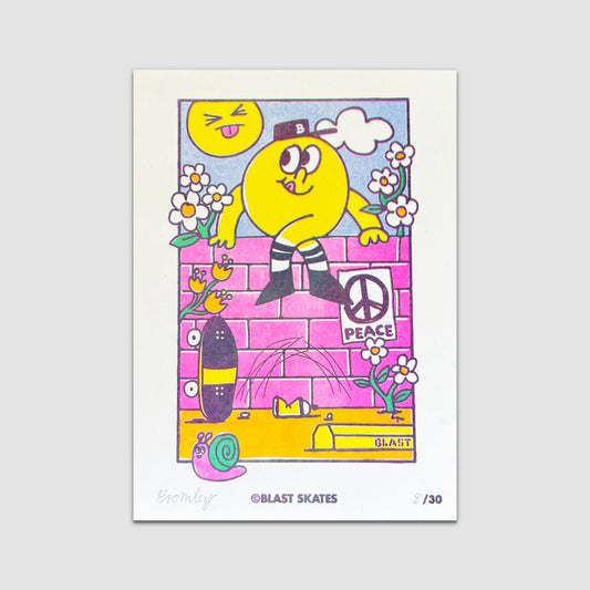 Humpty Dumpty A5 Risograph print