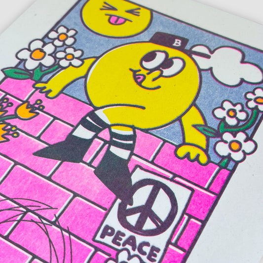 Humpty Dumpty A5 Risograph print