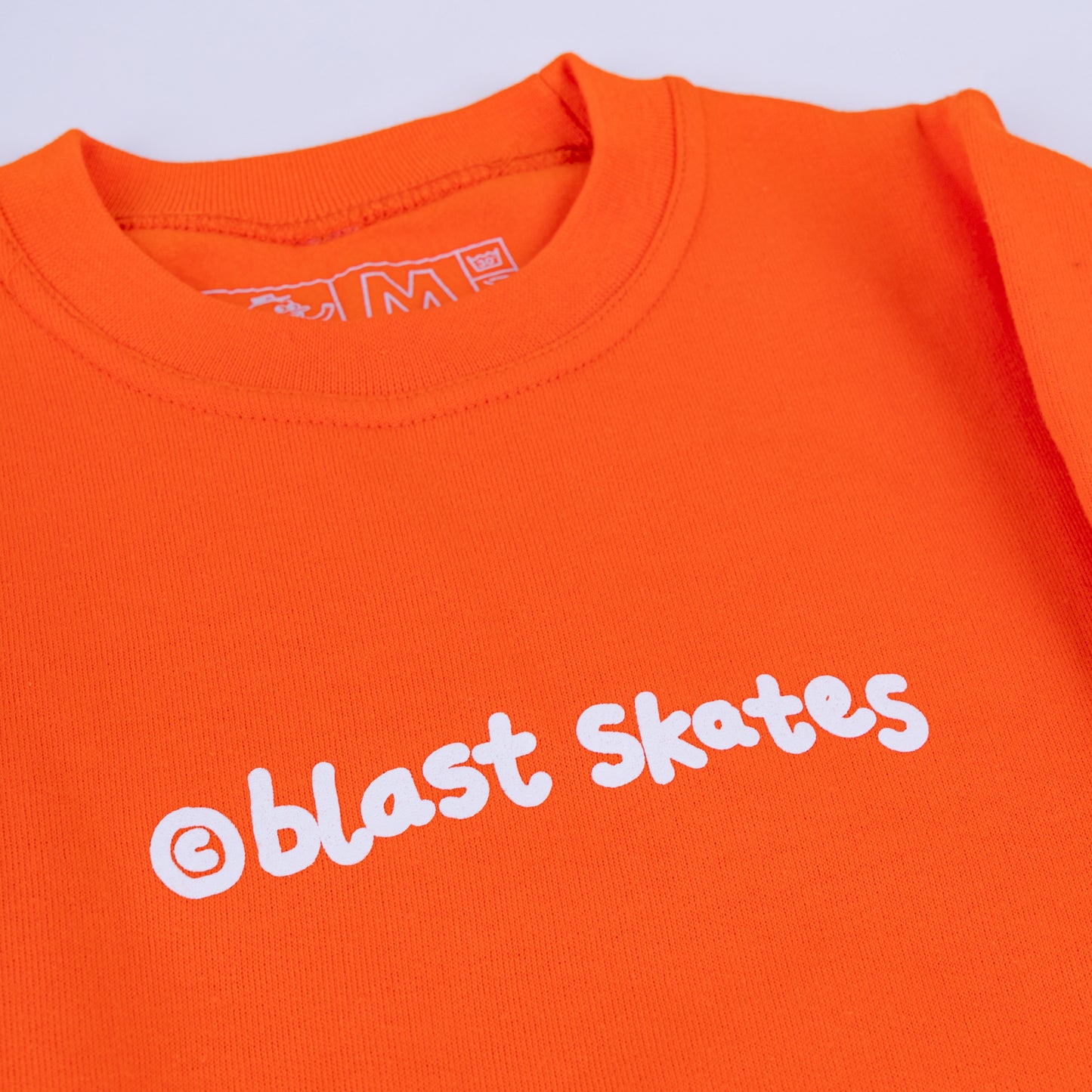KIDS ORANGE CREW NECK SWEATSHIRT