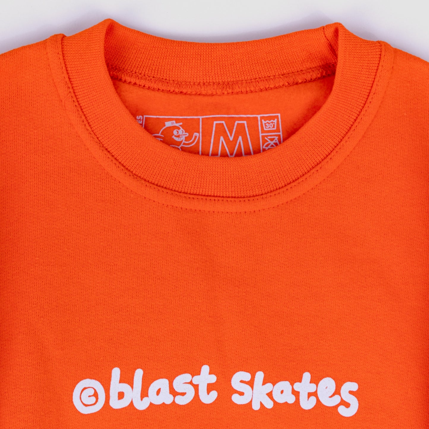 KIDS ORANGE CREW NECK SWEATSHIRT