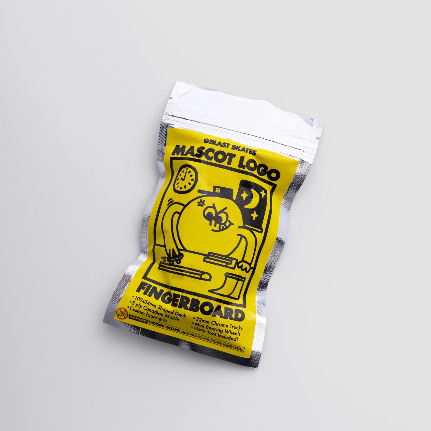 BLAST SKATES MASCOT LOGO FINGER BOARD