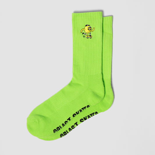 GREEN EMBROIDERED MASCOT SOCK