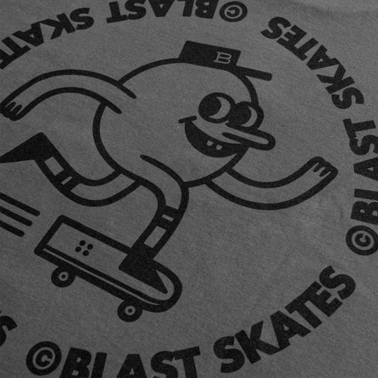 CHARCOAL CLASSIC ROUND LOGO T-SHIRT