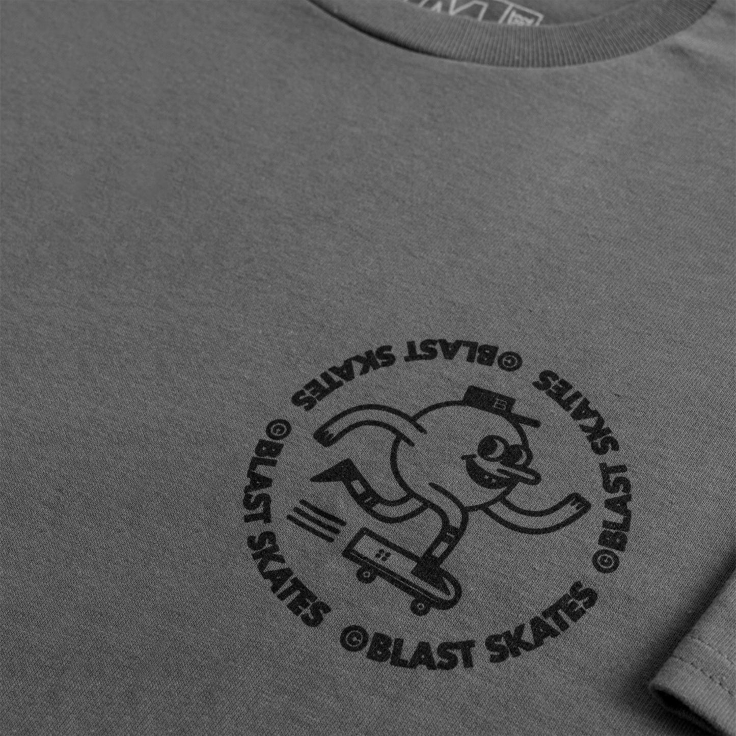 CHARCOAL CLASSIC ROUND LOGO T-SHIRT