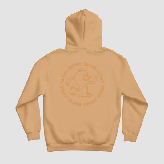 ROUND LOGO HOODY - CLAY