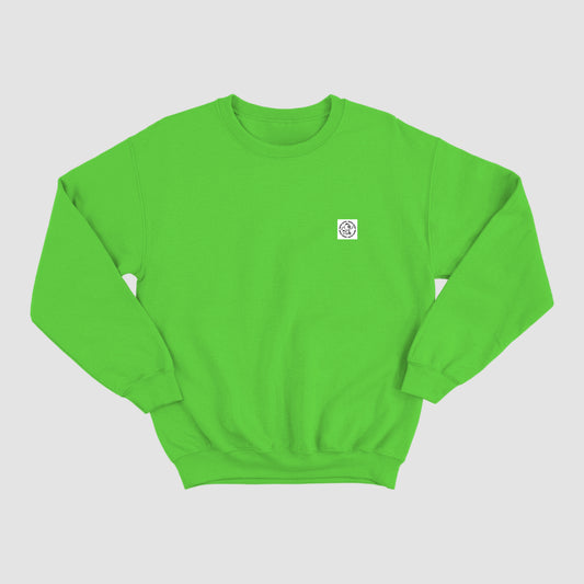 LIME ROUND LOGO CREW NECK