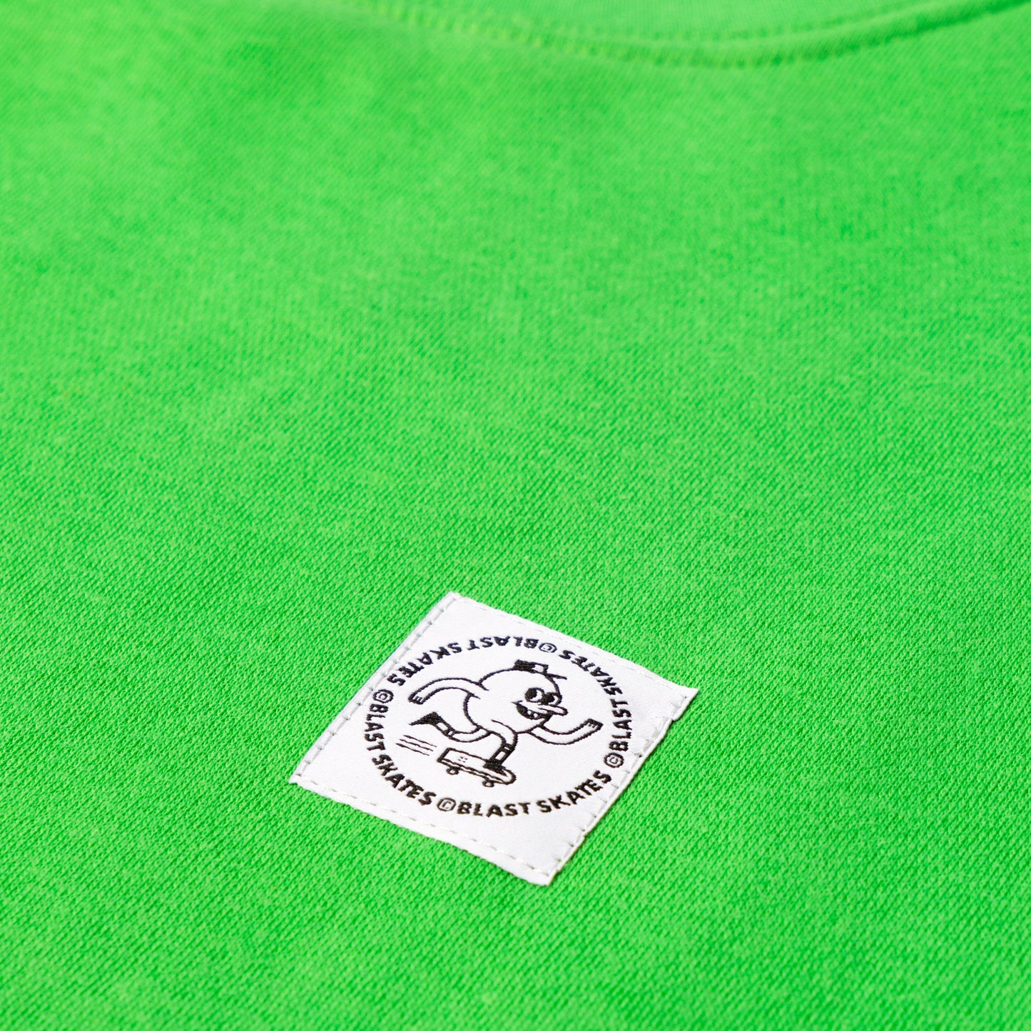 LIME ROUND LOGO CREW NECK