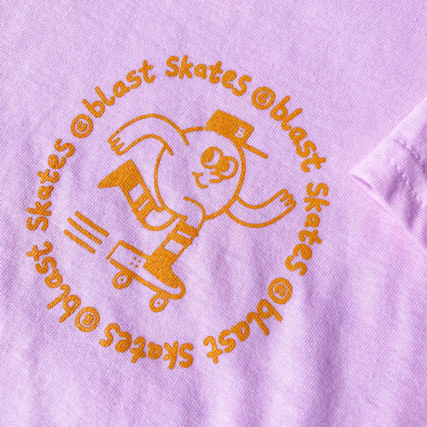 KIDS BLOSSOM PINK ROUND LOGO T-SHIRT