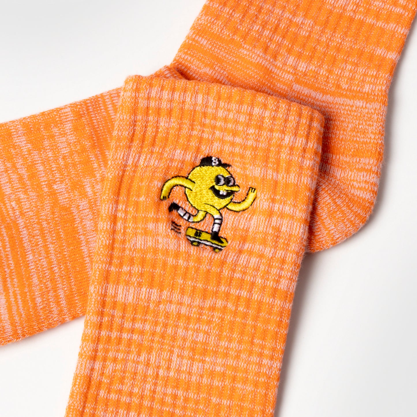 SPACE DYE EMBROIDERED MASCOT SOCKS