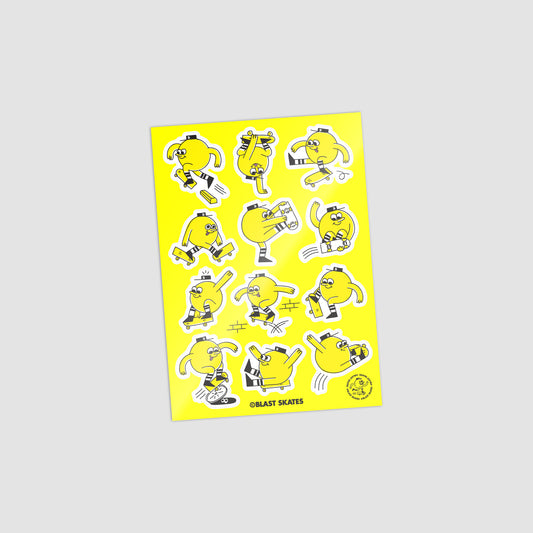 MASCOT STUNTS STICKER SHEET