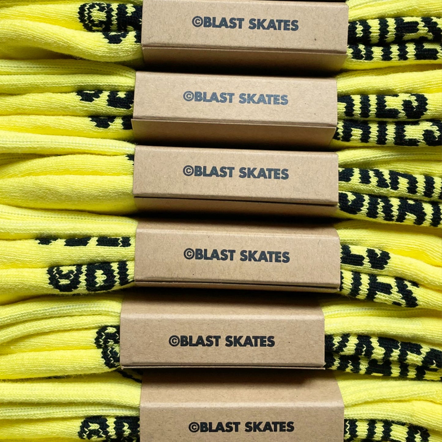 BLAST SKATES YELLOW CREW SOCKS