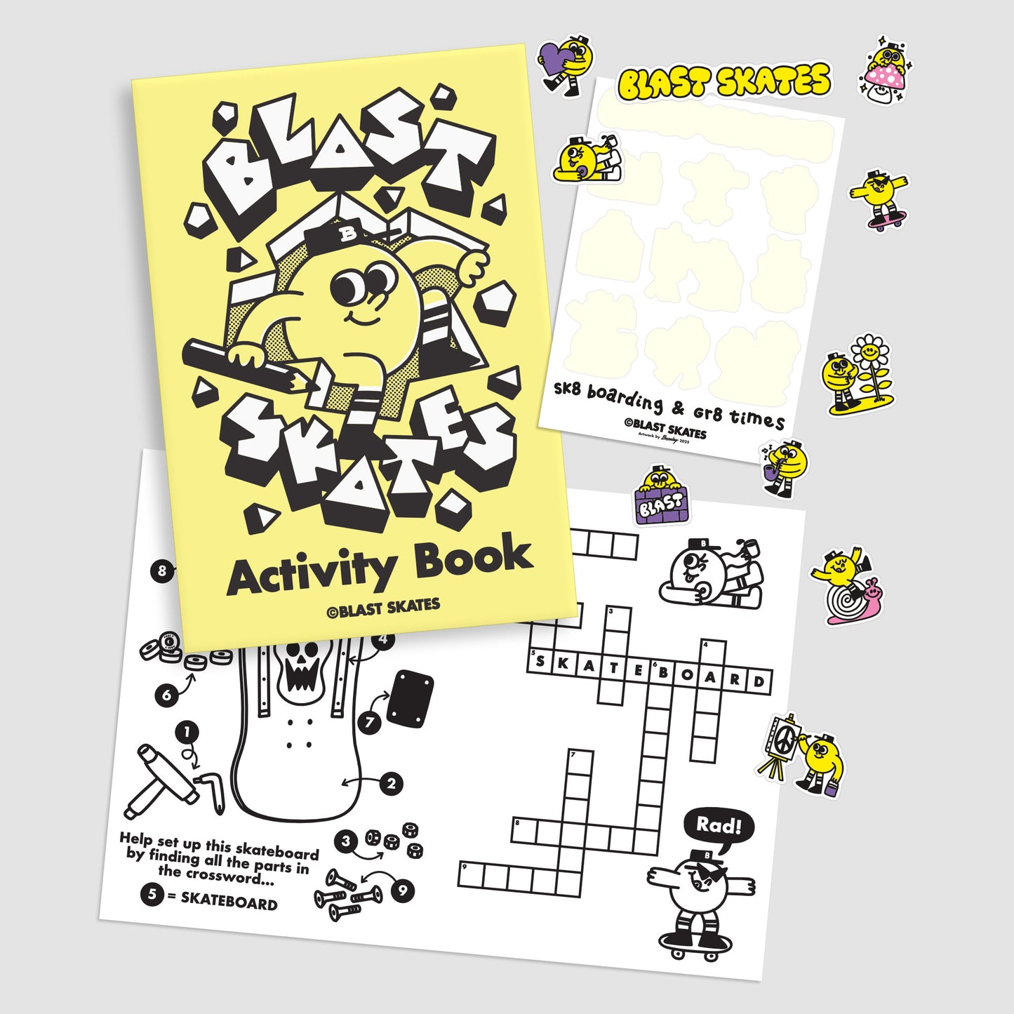 BLAST SKATES KIDS ACTIVITY BOOK