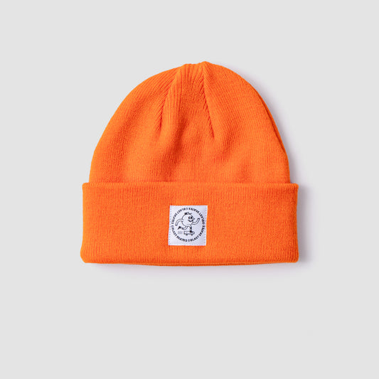 ORANGE ROUND LOGO BEANIE