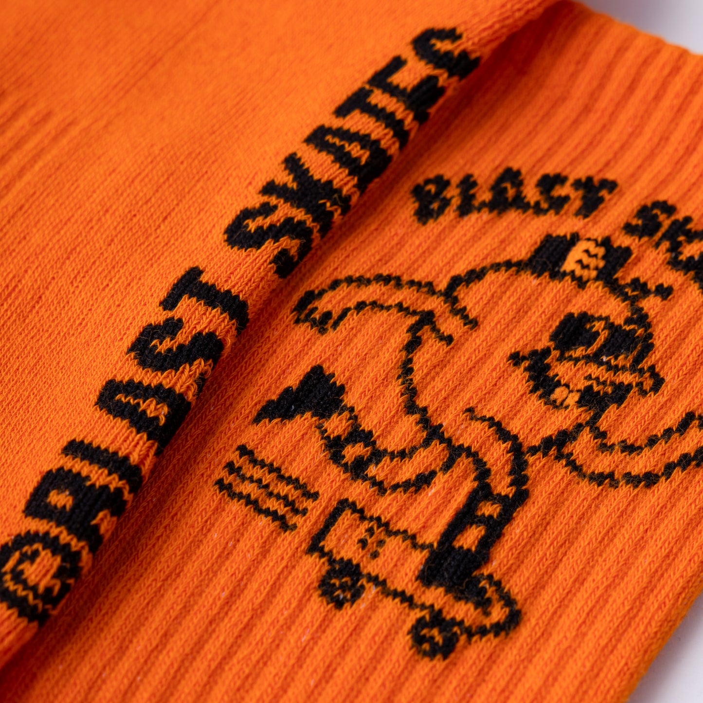 BLAST SKATES ORANGE CREW SOCKS