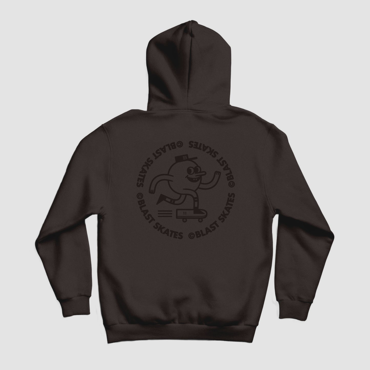 ROUND LOGO HOODY - CHARCOAL