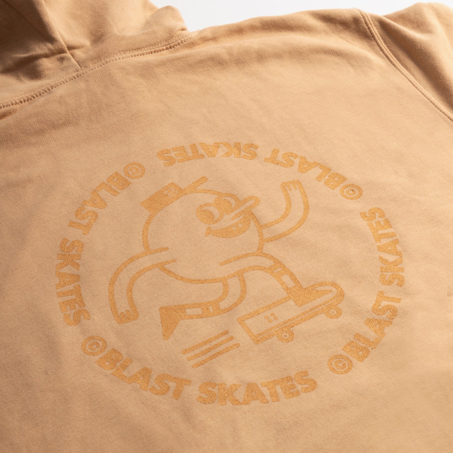 ROUND LOGO HOODY - CLAY