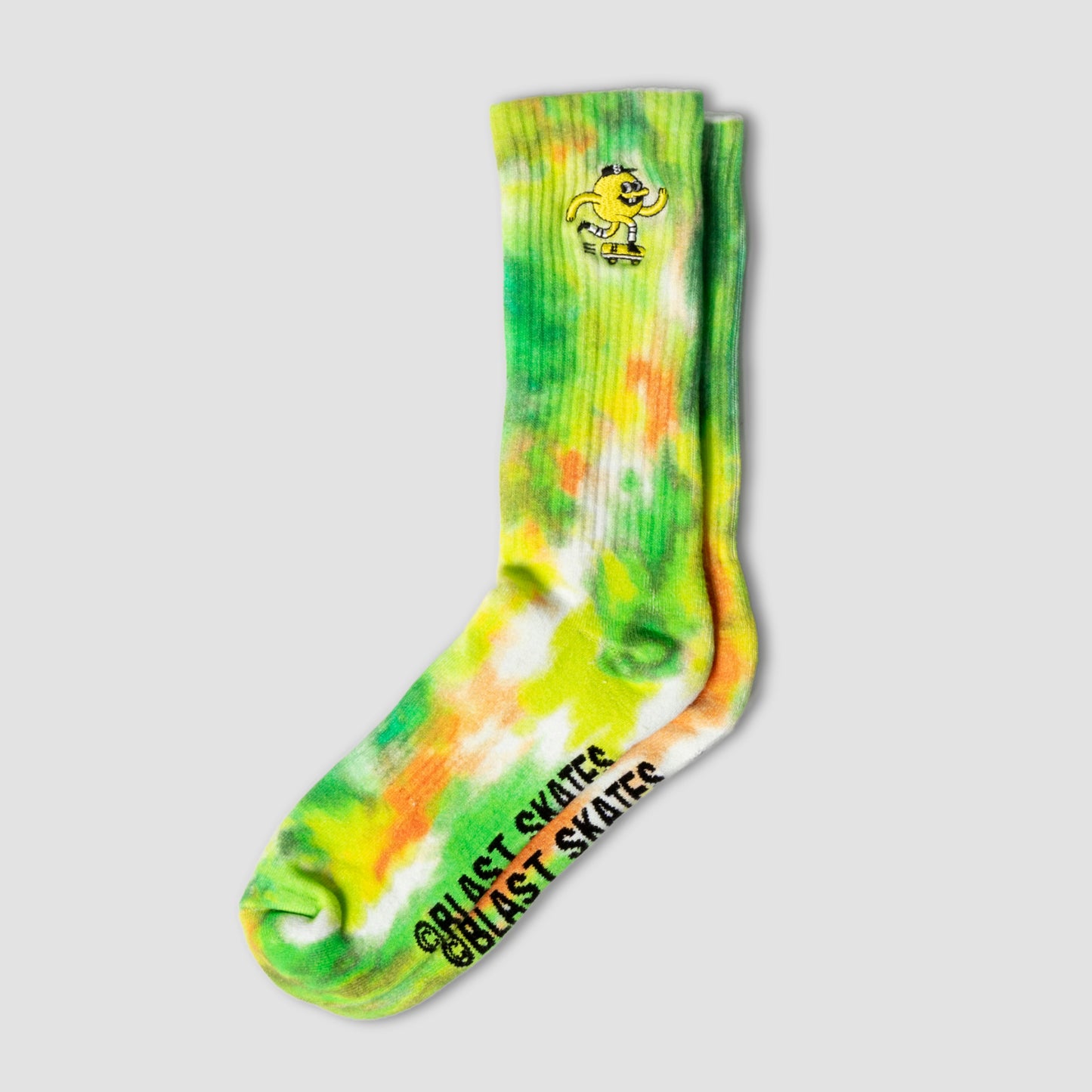 FOREST TIE DYE EMBROIDERED MASCOT SOCKS