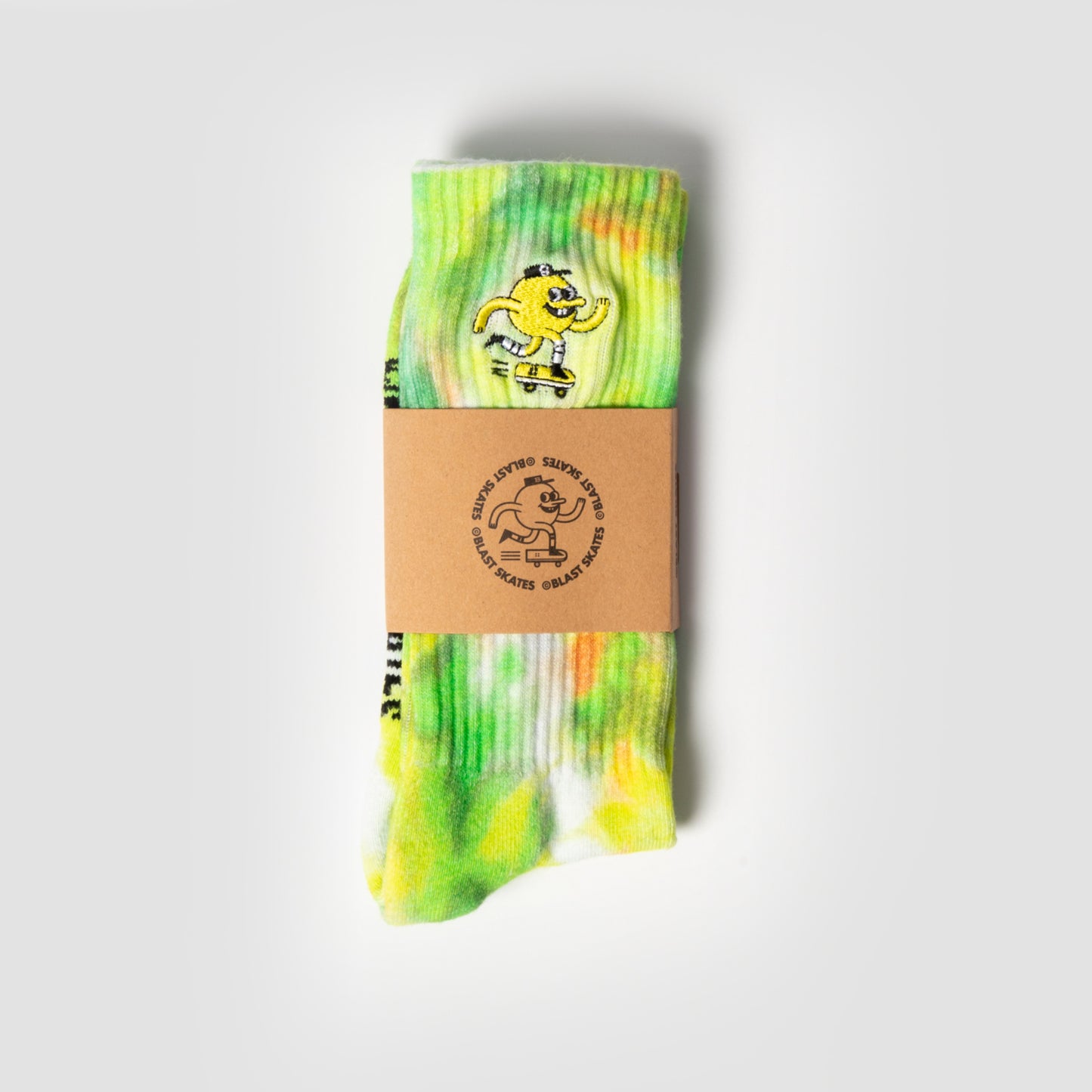 FOREST TIE DYE EMBROIDERED MASCOT SOCKS