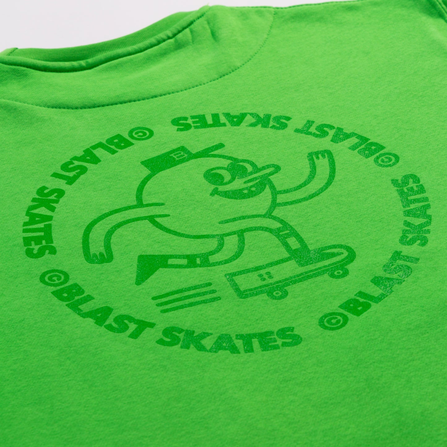 LIME ROUND LOGO CREW NECK