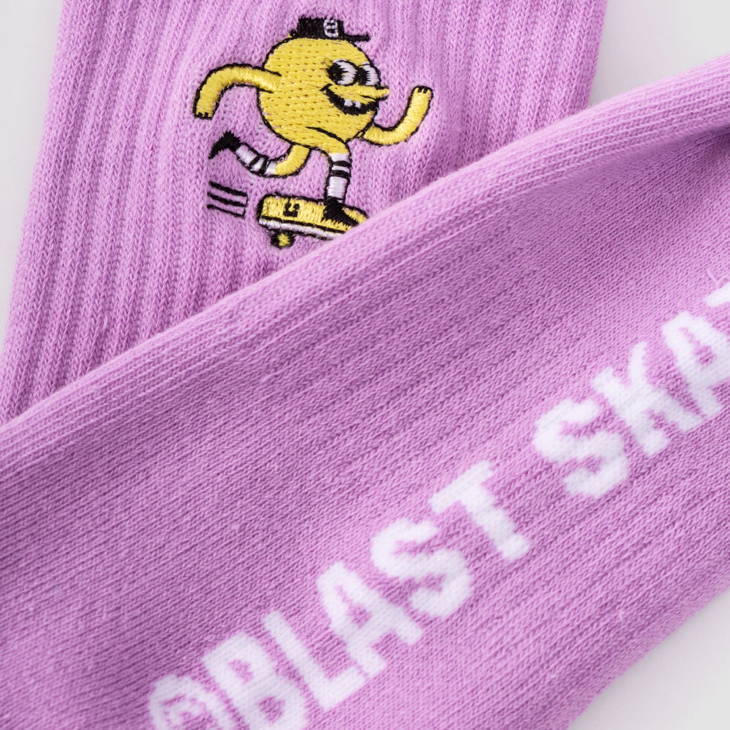 LILAC EMBROIDERED MASCOT SOCK