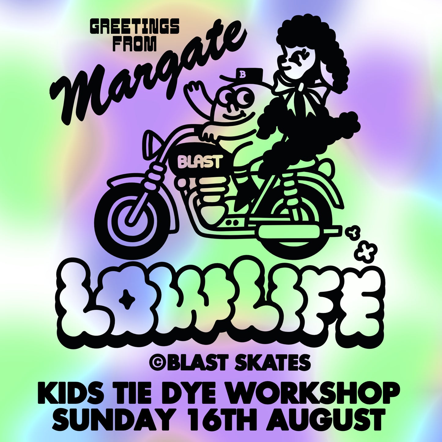 LOWLIFE - KIDS T-SHIRT- TIE DYE WORKSHOP TICKET