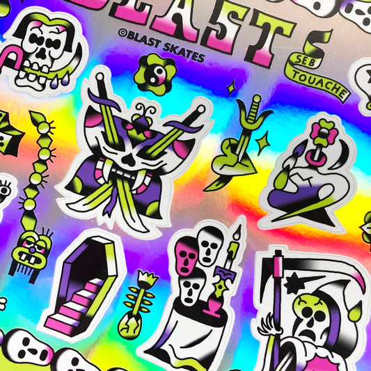 SEB TOUACHE FLASH STICKER SHEET