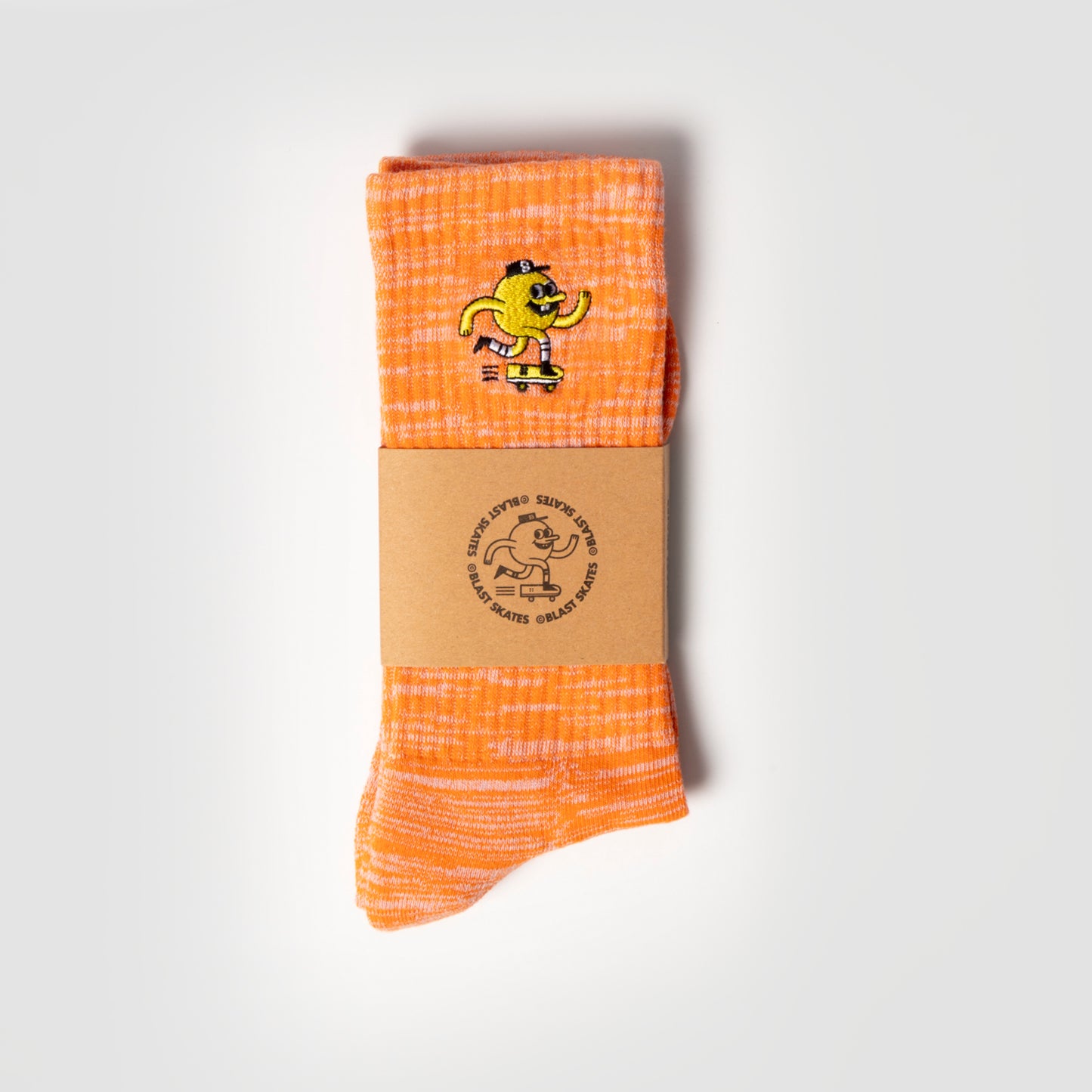 SPACE DYE EMBROIDERED MASCOT SOCKS