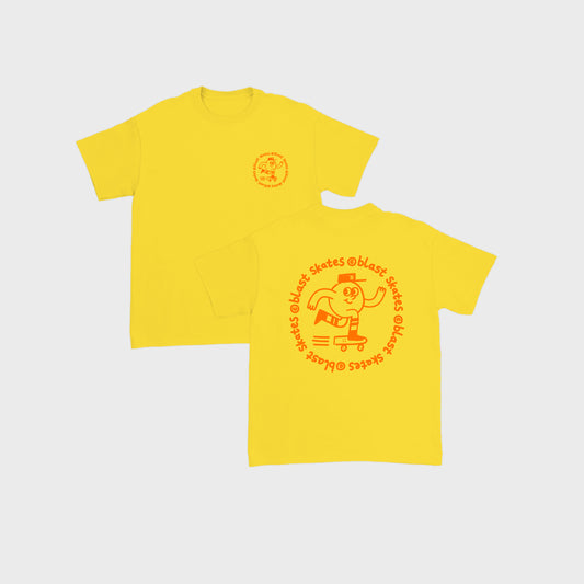 KIDS SUNFLOWER ROUND LOGO T-SHIRT